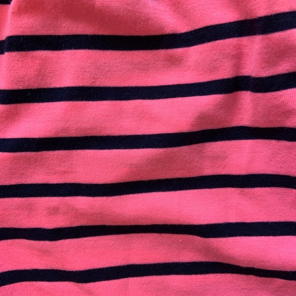 Pink and Navy Striped Strapless Sundress - Picture 5 of 5